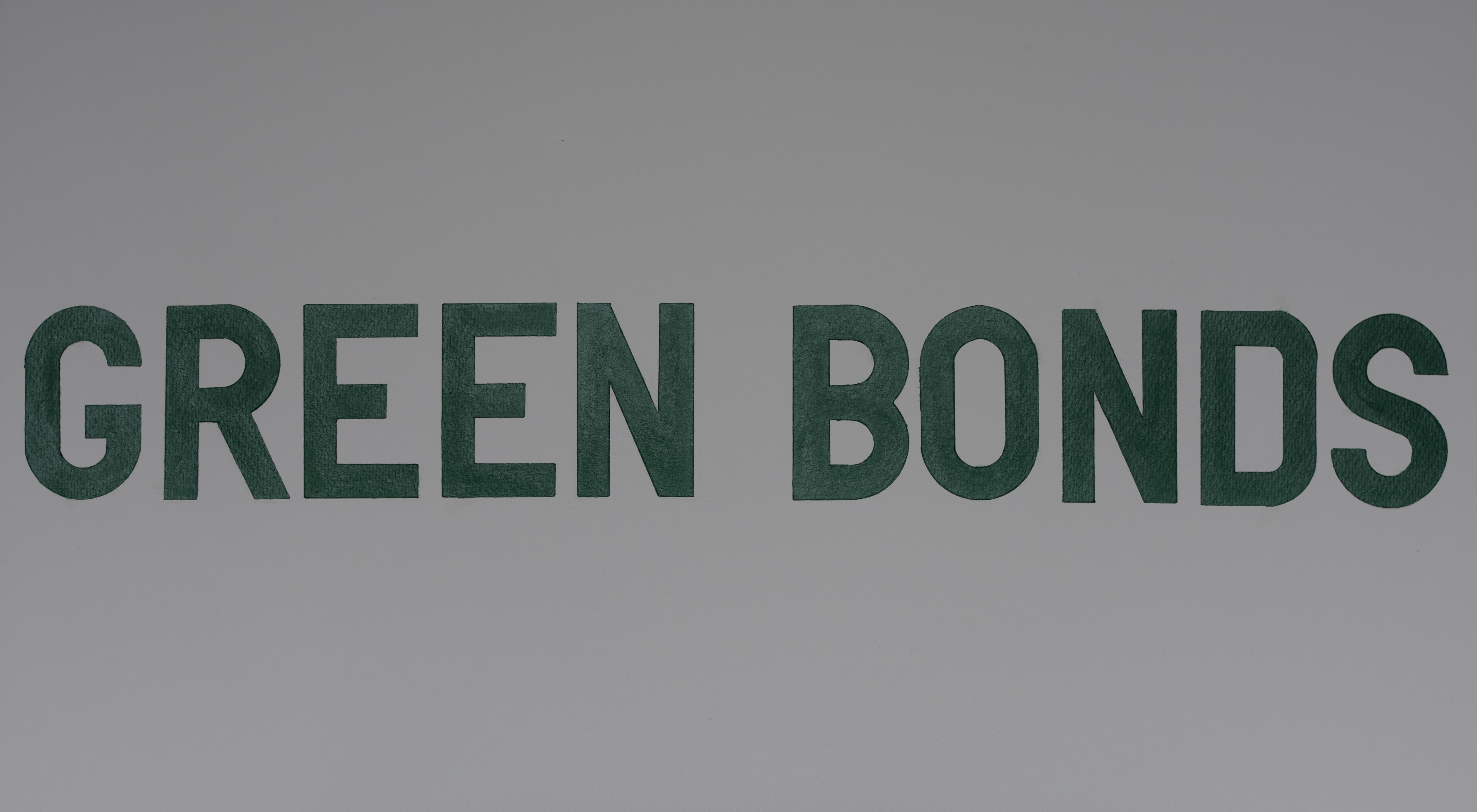 Green Bonds, 2020. Pen and acrylic on Paper, 44 x 76 cm 