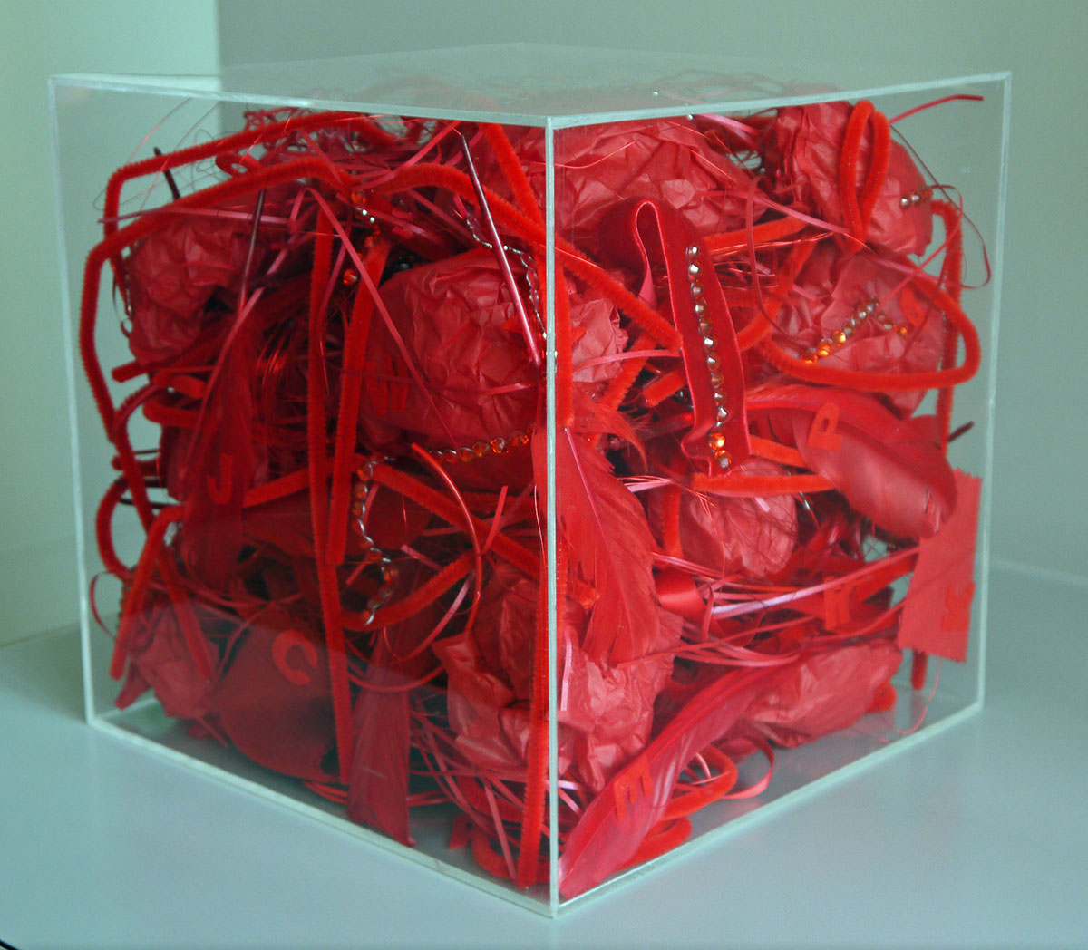 Box of My Red Things, 2012 Mixed Media 25 x 25 x 25 cm