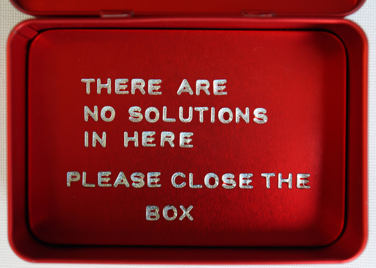 The Red Box, 2012 Mixed Media 4.5 x 10.5 x 7 cm (open view)