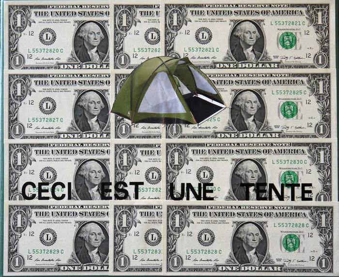 Let's Occupy Wall Street, 2012 Mixed Media on Canvas 25 x 30 cm